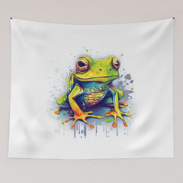 Item preview, Colorful frog designed and sold by hhh-art.
