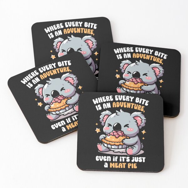 Item preview, Meat Pies - Funny Aussie Foodie Koala Lover Gift for Australian designed and sold by JUSTBEELEGANT.