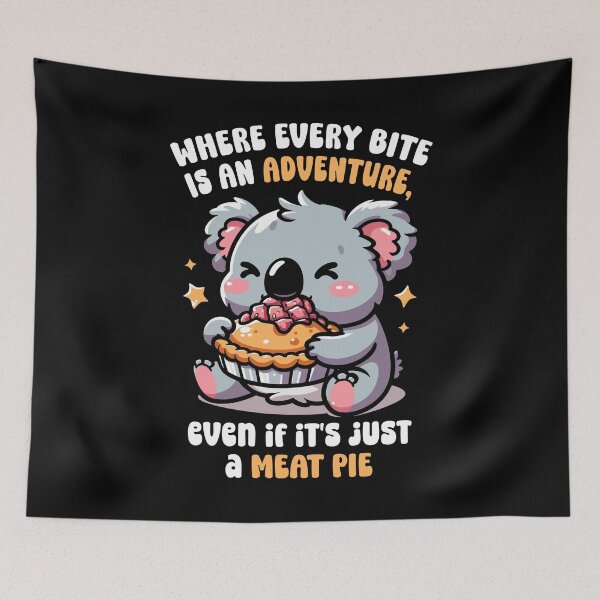 Item preview, Meat Pies - Funny Aussie Foodie Koala Lover Gift for Australian designed and sold by JUSTBEELEGANT.
