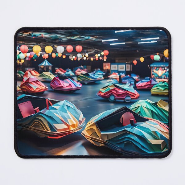 Item preview, Origami Art - Bumper Bliss: Dodgem Cars at the Fairground designed and sold by ArtfulFolds.