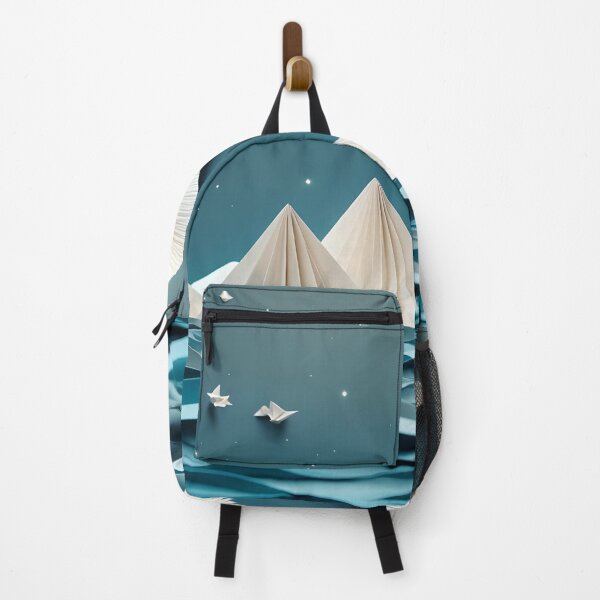 Item preview, Origami Art - Silver Serenity: Moonrise Over the Sea designed and sold by ArtfulFolds.