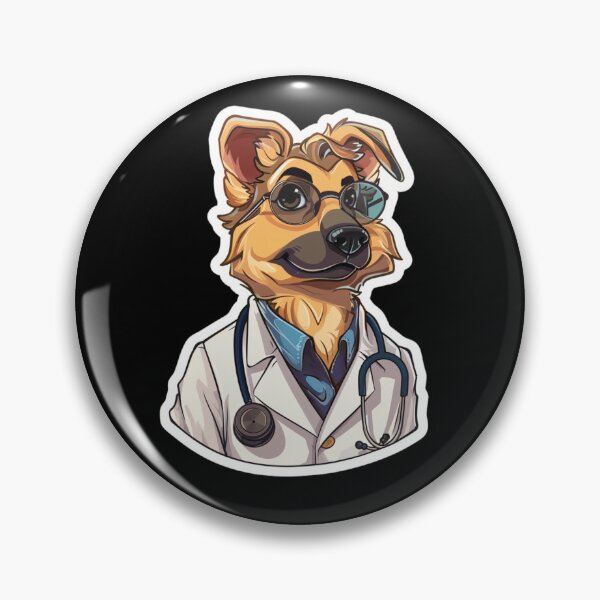 Artikelvorschau, Dogtor lustige Tiere Sticker entworfen und verkauft von artMadlen.