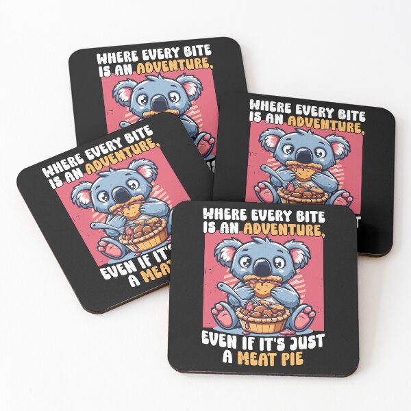 Item preview, Funny Aussie Foodie Koala - Loves Meat Pies Gift designed and sold by JUSTBEELEGANT.