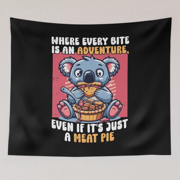 Item preview, Funny Aussie Foodie Koala - Loves Meat Pies Gift designed and sold by JUSTBEELEGANT.