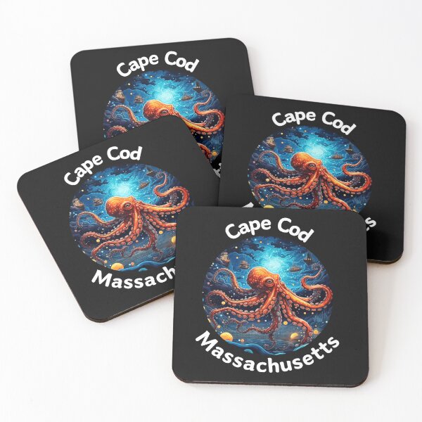 Item preview, Cape Cod Massachusetts Night Octopus designed and sold by WigOutlet.
