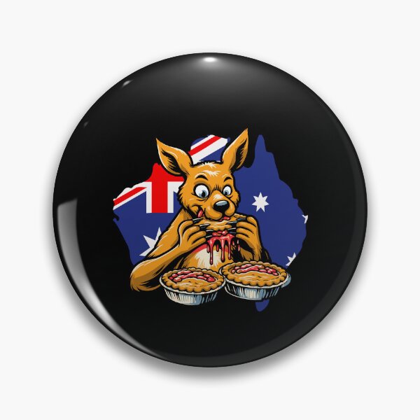 Item preview, Meat Pies Kangaroo - Funny Aussie Foodie  Kangaroo Lover Gift for Australian designed and sold by JUSTBEELEGANT.