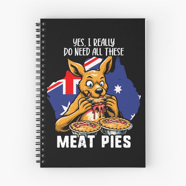 Item preview, Meat Pies Kangaroo - Funny Aussie Foodie  Kangaroo Lover Gift for Australian designed and sold by JUSTBEELEGANT.