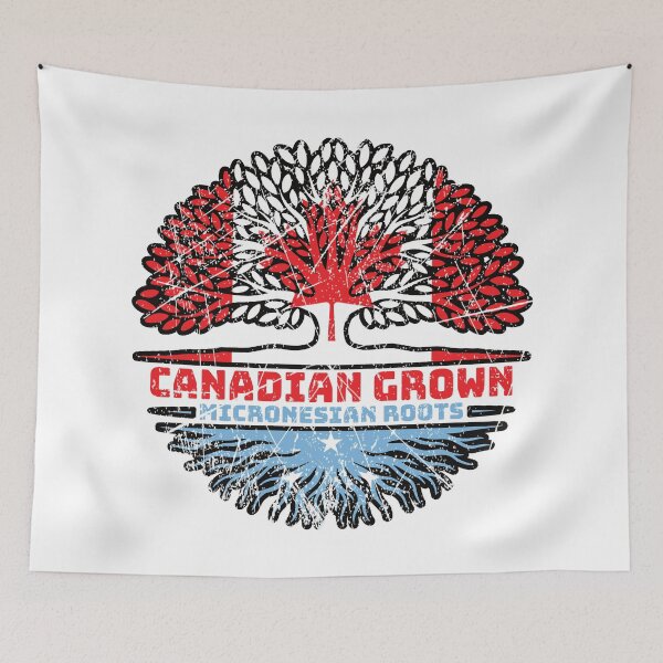 Item preview, Micronesia Micronesian Canadian Canada Tree Roots Flag designed and sold by FlagX.