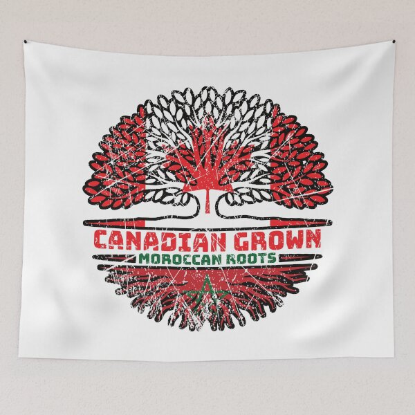 Item preview, Morocco Moroccan Canadian Canada Tree Roots Flag designed and sold by FlagX.