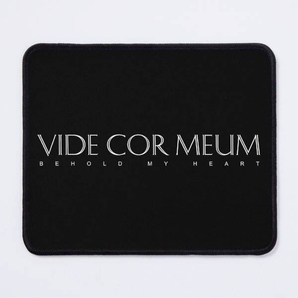 Item preview, Cita inspiradora en latín blanco: Vide Cor Meum (He aquí mi corazón) designed and sold by Elvin Dantes.