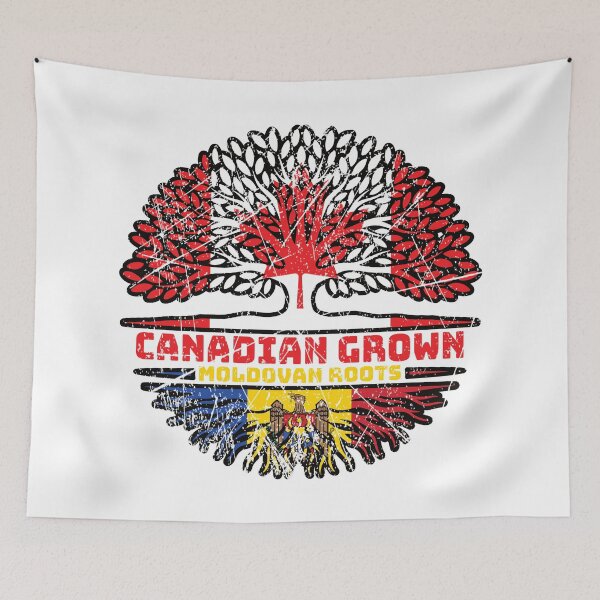 Item preview, Moldova Moldovan Canadian Canada Tree Roots Flag designed and sold by FlagX.