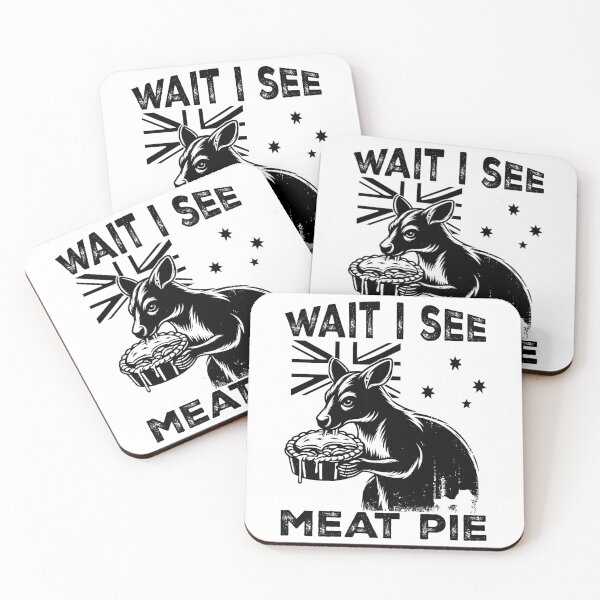 Item preview, Meat Pies Kangaroo - Funny Aussie Foodie  Kangaroo Lover Gift for Australian designed and sold by JUSTBEELEGANT.