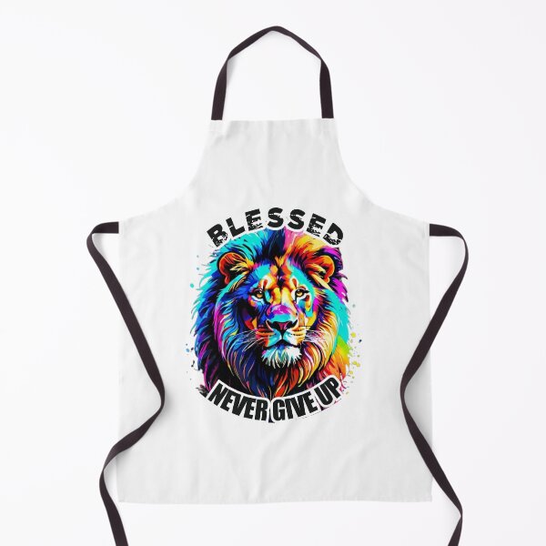 Item preview, BLESSED LION NEVER GIVE UP designed and sold by arteseestampas.