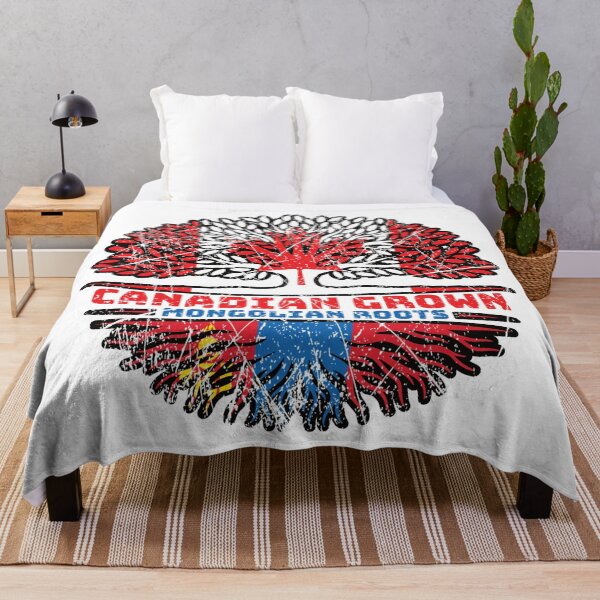 Item preview, Mongolia Mongolian Canadian Canada Tree Roots Flag designed and sold by FlagX.