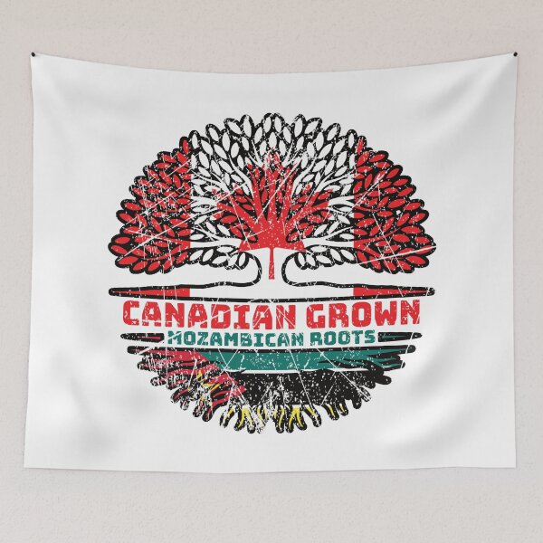 Item preview, Mozambique Mozambican Canadian Canada Tree Roots Flag designed and sold by FlagX.