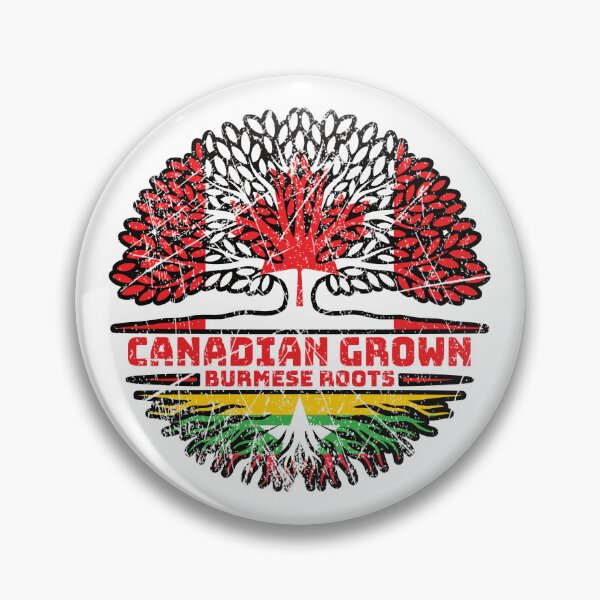 Item preview, Myanmar Burmese Canadian Canada Tree Roots Flag designed and sold by FlagX.
