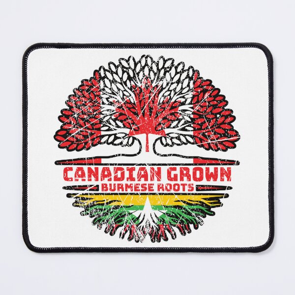 Item preview, Myanmar Burmese Canadian Canada Tree Roots Flag designed and sold by FlagX.