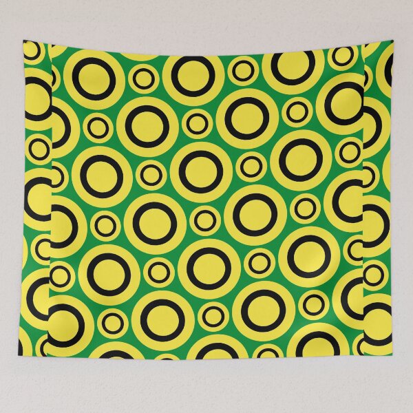 Item preview, black yellow green circle  designed and sold by bukajart.