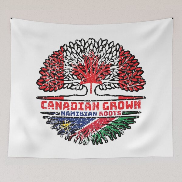 Item preview, Namibia Namibian Canadian Canada Tree Roots Flag designed and sold by FlagX.