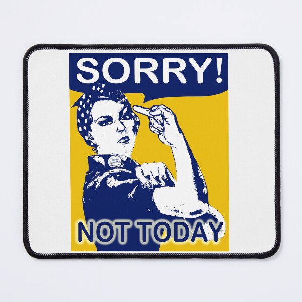 Item preview, Not Today; Rosie Middlefinger Style; designed and sold by StickerApe.