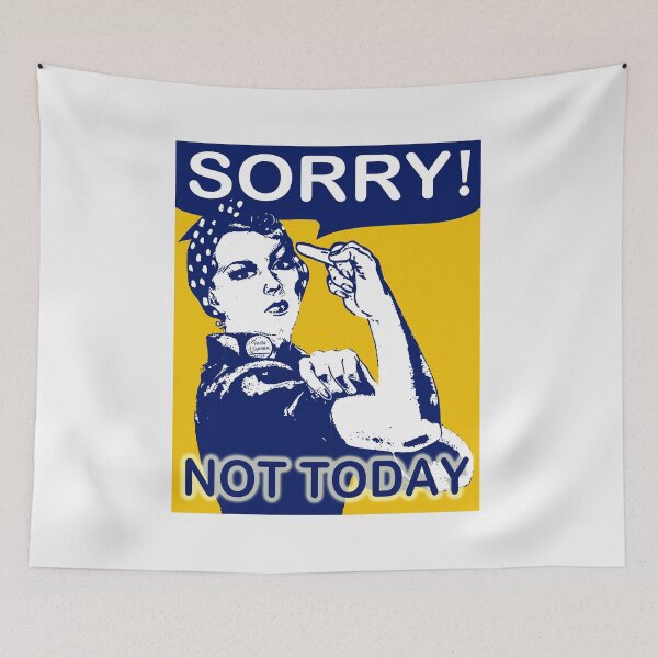 Item preview, Not Today; Rosie Middlefinger Style; designed and sold by StickerApe.