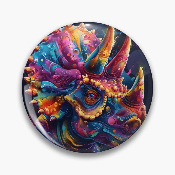 Item preview, Vibrant Triceratops designed and sold by AI-Only Creations.