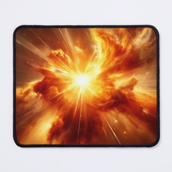 Item preview, Bright Orange Supernova Space Pattern Sticker T-shirt designed and sold by EWNDesigns.
