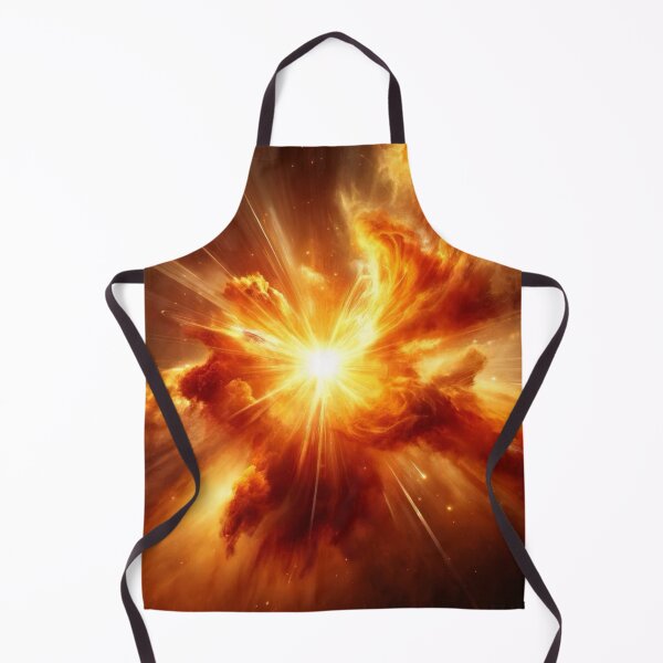 Item preview, Bright Orange Supernova Space Pattern Sticker T-shirt designed and sold by EWNDesigns.