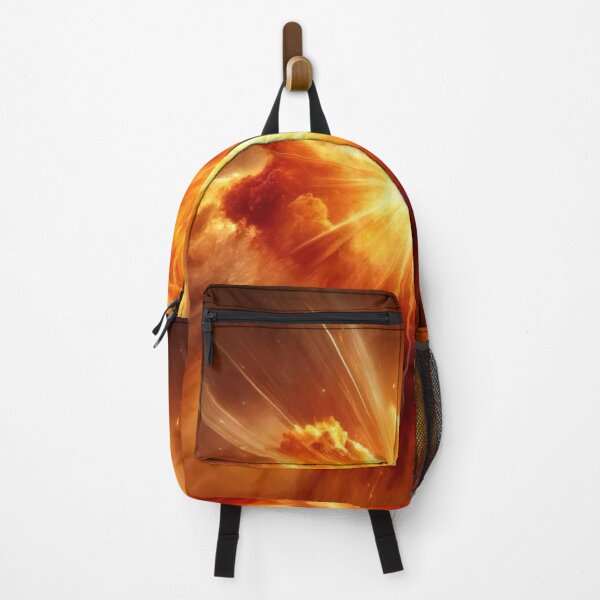 Item preview, Bright Orange Supernova Space Pattern Sticker T-shirt designed and sold by EWNDesigns.