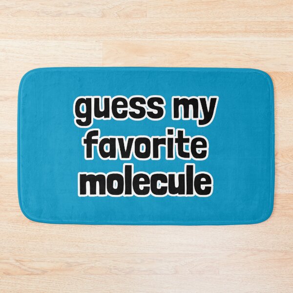 Item preview, Guess My Favorite Molecule - Plain, Blue Background designed and sold by Artsy-Chemist.