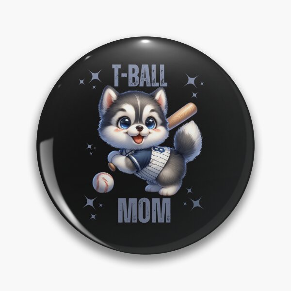 Item preview, Siberian Husky T-Ball Mom Design designed and sold by AlienOccupation.