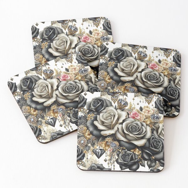 Item preview, Jewels With Black & Grey Roses designed and sold by DesignsByPrnces.