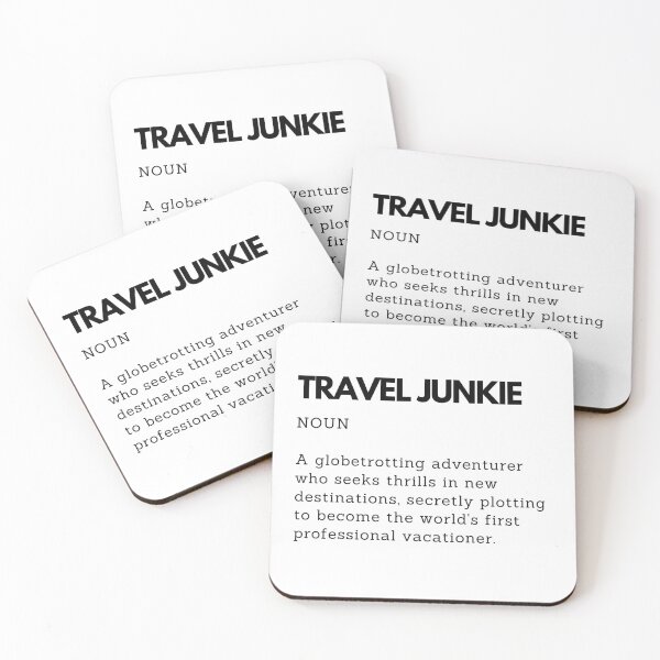 Item preview, Travel Junkie Definition Funny Gift for Travel Lovers designed and sold by PakoArtStudio.