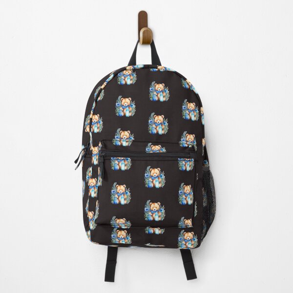 Item preview, Title: Teddy Bear with Blue Bottles designed and sold by MYTHIC PEEL STICKERS.