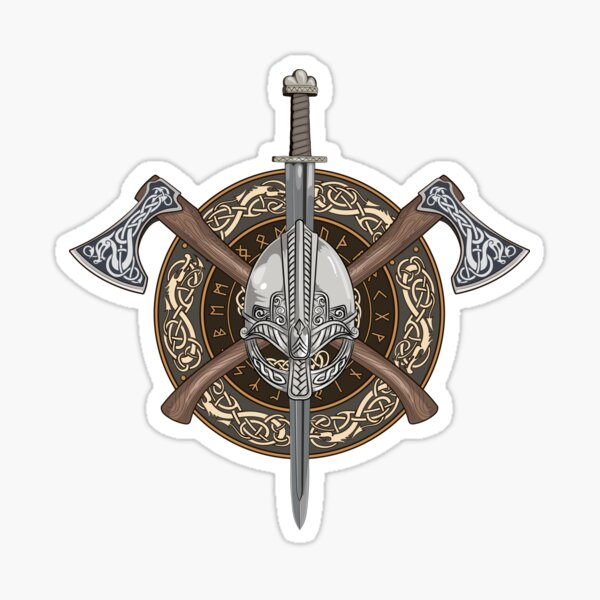 Item preview, Viking Helm of Awe T-Shirt Valhalla Axe	 designed and sold by dzhumyga.