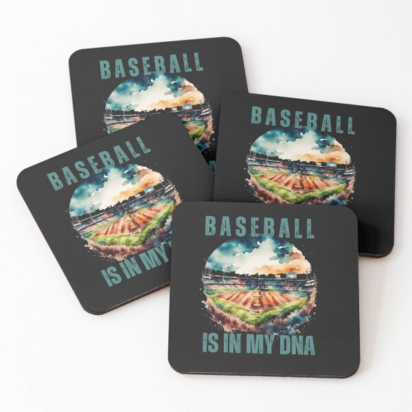 Item preview, Distressed Watercolor Baseball Is In My DNA designed and sold by AlienOccupation.