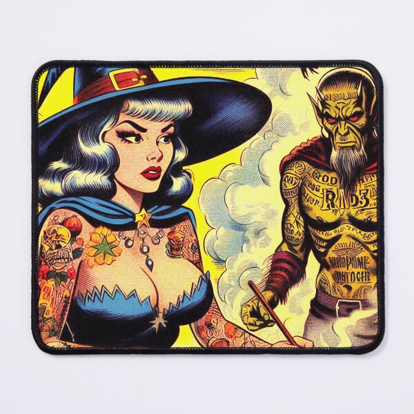 Item preview, Vintage Halloween Witch Pin-up designed and sold by PulpVintage.