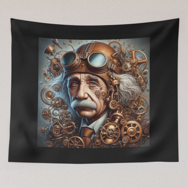 Item preview, Albert Einstein Steampunk designed and sold by sevenmountains.