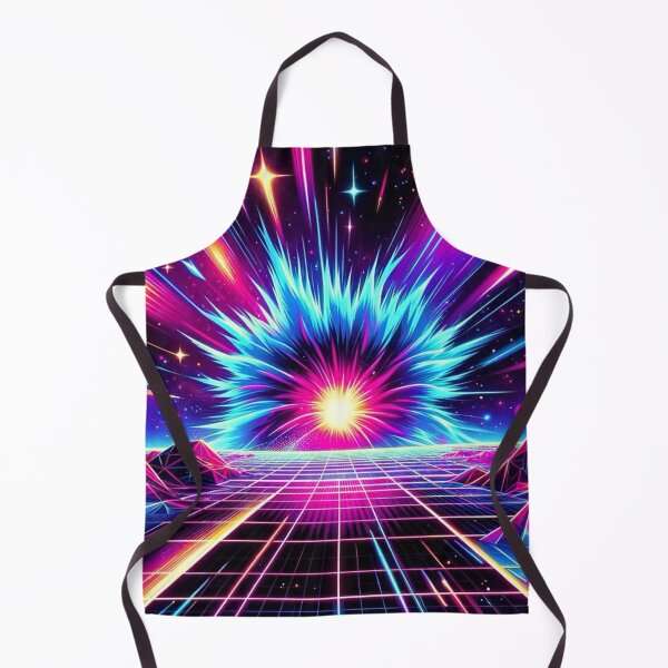 Item preview, Synthwave Supernova Neon Pattern Sticker T-shirt designed and sold by EWNDesigns.