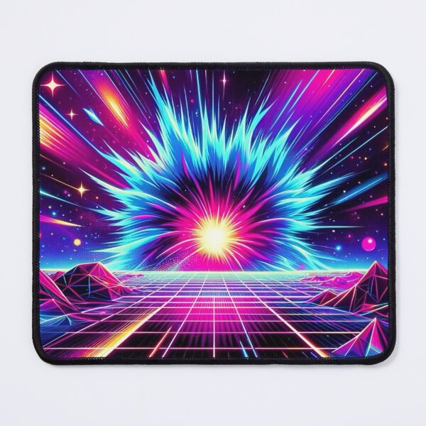 Item preview, Synthwave Supernova Neon Pattern Sticker T-shirt designed and sold by EWNDesigns.