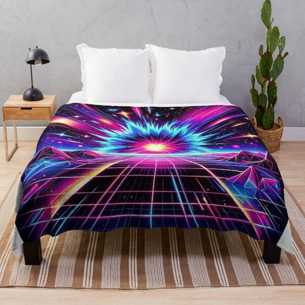 Item preview, Synthwave Supernova Neon Pattern Sticker T-shirt designed and sold by EWNDesigns.