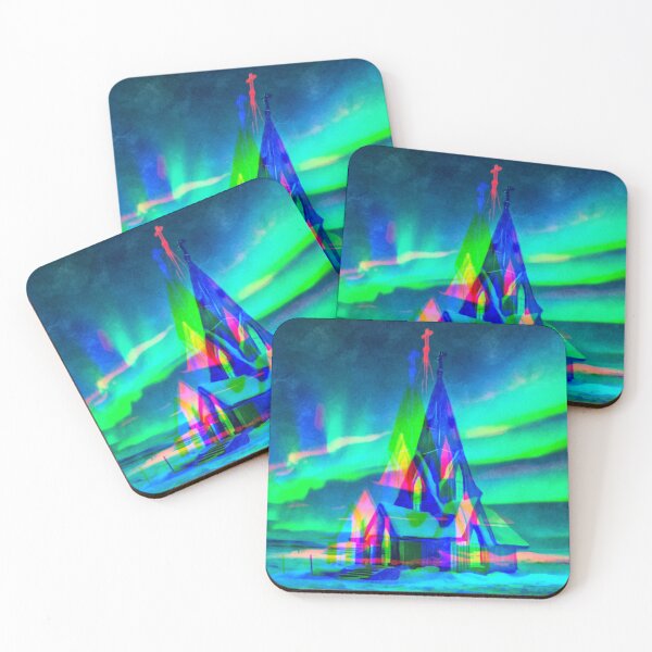 Item preview, Northern lights in Iceland (Psychedelic Edition) designed and sold by asanaworld.