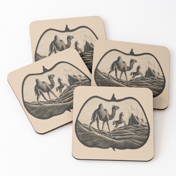 Item preview, Angry horse and camel ship of the desert designed and sold by Nayfa.
