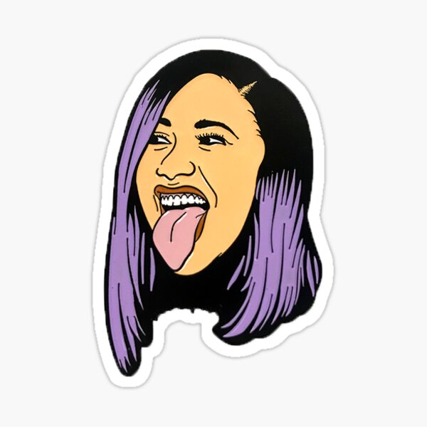 "cardi B" Sticker For Sale By Aniekandya | Redbubble