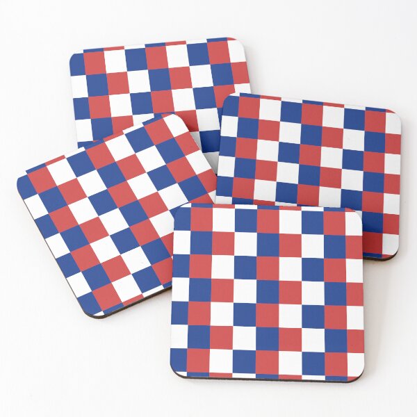 Item preview, Chicago Checkered Pattern in Red, White and Blue designed and sold by Deutschic.