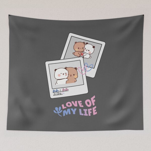 Item preview, BuBu Panda and DuDu Bear in Photo Collage designed and sold by Pandety.
