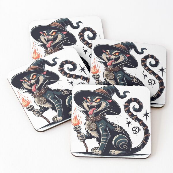 Aperçu de l'œuvre cool blue Cursed Cat Alastor design créée et vendue par bouslama_shop ⭐️⭐️⭐️⭐️⭐️.