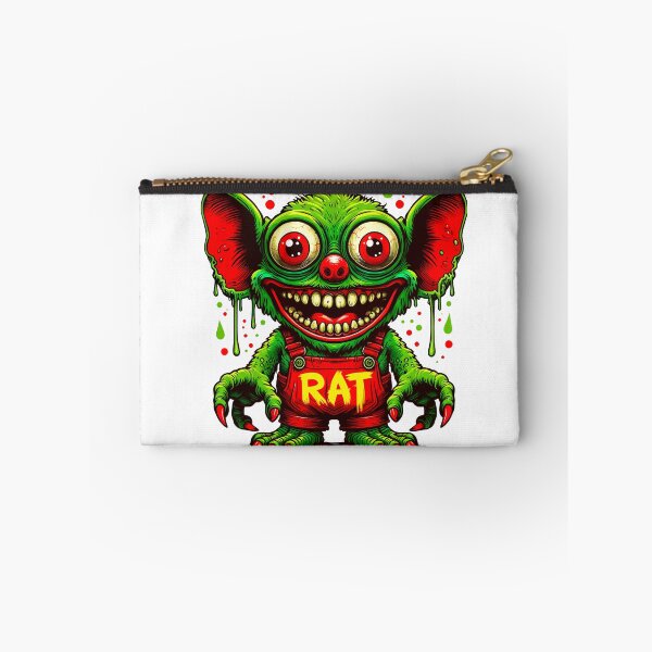 Item preview, Cheeky Green Monster in Red Overalls - Quirky Artwork designed and sold by Designowner.