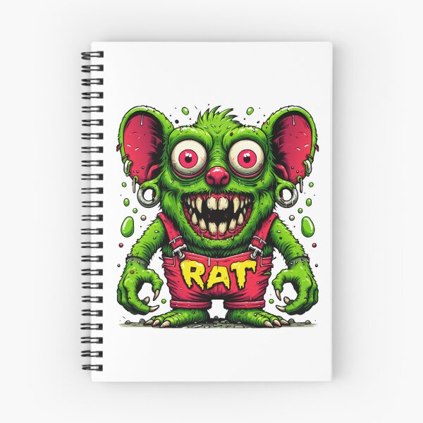 Item preview, Zany Green Rat Monster - Vibrant Cartoon Art designed and sold by Designowner.