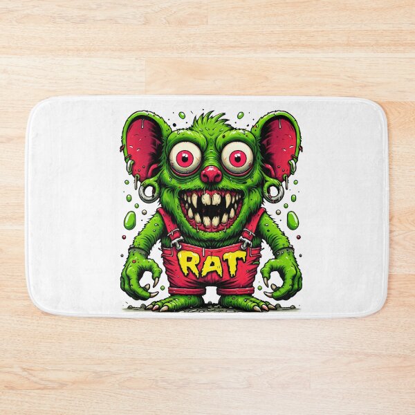 Item preview, Zany Green Rat Monster - Vibrant Cartoon Art designed and sold by Designowner.